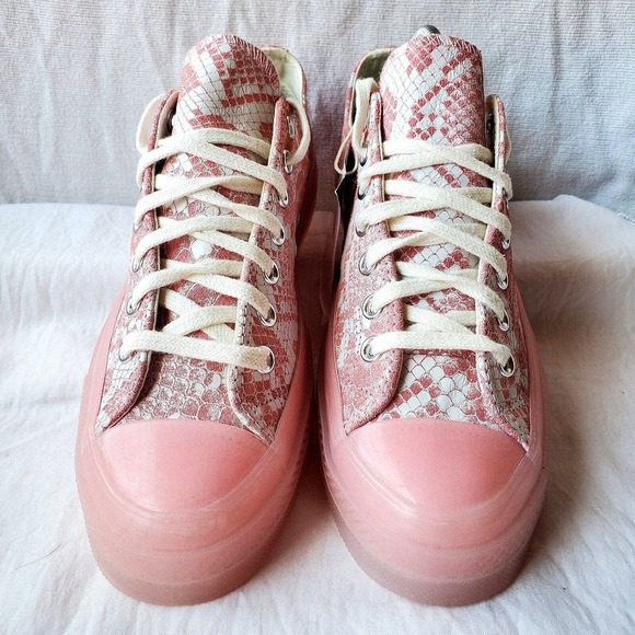Converse Golf Wang x Chuck Taylor 70 Low Ox Pink Python Sneakers Men's Size 8.5 - Picture 3 of 10